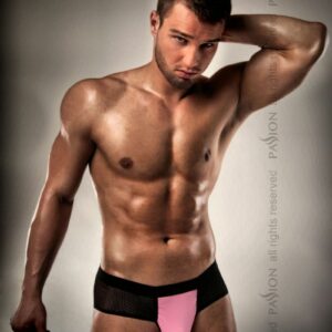 Розпродаж!!! Чоловічі трусики з рожевим гульфіком Passion 007 THONG pink XXL/XXXL