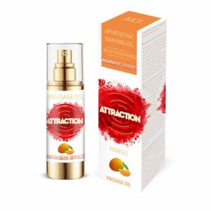 Розігрівальна масажна олія з феромонами MAI PHEROMON MASSAGE OIL — MANGO (30 мл)