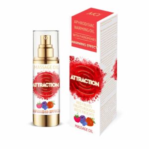 Розігрівальна масажна олія з феромонами MAI PHEROMON MASSAGE OIL — RED FRUITS (30 мл)