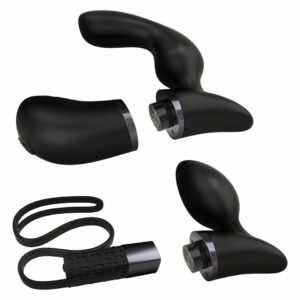 Преміумнабір для чоловіків 2в1 Rocks Off Fuzion Xchange з пультом ДК (масажер та вібропробка)