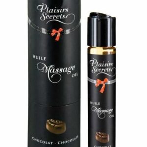 Масажна олія Plaisirs Secrets Chocolate (59 мл) з афродизіаками, їстівна, подарункове паковання