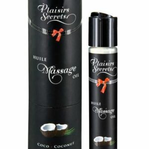 Масажна олія Plaisirs Secrets Coconut (59 мл) з афродизіаками, їстівна, подарункова упаковка