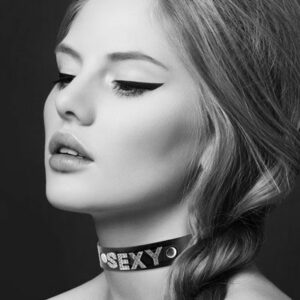 Чокер зі стразами Bijoux Pour Toi - SEXY, натуральна шкіра