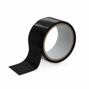 Скотч для бондажа Fetish Tentation Black (15м), не липне до шкіри і волосків, тільки сам до себе