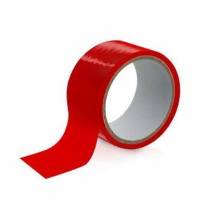 Скотч для бондажа Fetish Tentation Red (15 м), не липне до шкіри і волосків, тільки сам до себе