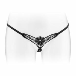 Трусики-стрінги з доступом Fashion Secret DANUTA Black