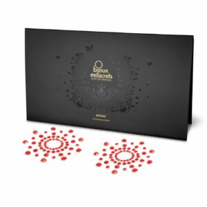 Пестіс з кристалів Bijoux Indiscrets - Mimi Red, прикраса на груди