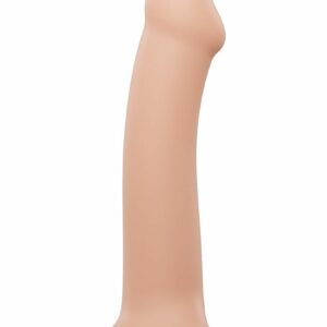Насадка для страпону Strap-On-Me Dual Density Dildo Flesh L, діаметр 3,7 см, двошарова, гнучкий