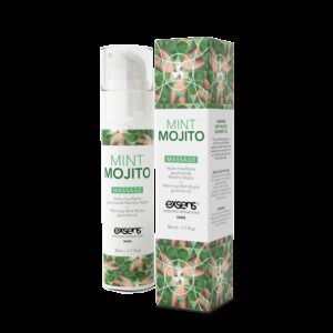Масажна олія EXSENS Mojito 50мл розігрівальна, без цукру, без парабенів, їстівна