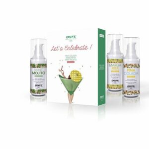 Набір розігрівальних масажних олій EXSENS Lets Celebrate (3х30 мл): Піна Колада, Мохіто і Маргарита