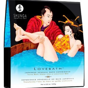 Гель для ванни Shunga LOVEBATH – Ocean temptations 650 г, робить воду ароматним желе зі SPA ефектом