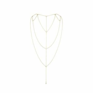 Ланцюжок для спини Bijoux Indiscrets Magnifique Back and Cleavage Chain - Gold, прикраса для тіла