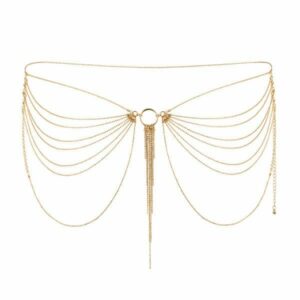 Ланцюжок на трусики або ліф Bijoux Indiscrets MAGNIFIQUE Waist Chain - Gold, прикраса на тіло