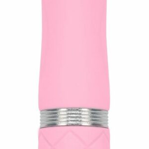 Розкішний вібратор PILLOW TALK - Flirty Pink з кристалом Сваровські, гнучка голівка