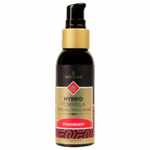 Змазка водно-силіконова Sensuva Hybrid Strawberry (57 мл) без цукру, можна для оральних пестощів