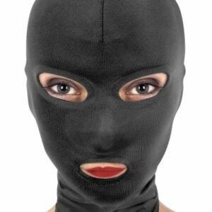 Капюшон для БДСМ з відкритими очима та ротом Fetish Tentation