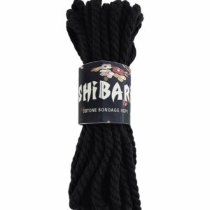 Бавовняна мотузка для шібарі Feral Feelings Shibari Rope, 8 м чорна