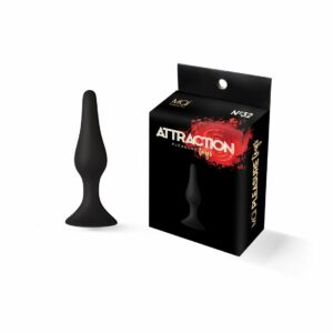 Анальна пробка на присосці MAI Attraction Toys №32 Black, довжина 10,5 см, діаметр 2,5 см
