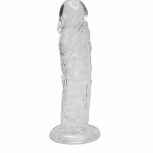 Прозорий фалоімітатор Alive Jelly Dildo Empire, ТПЕ, присоска, діаметр 4.3см, довжина 19.3см