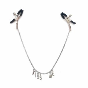 Затискач для сосків на ланцюжку Art of Sex - Nipple Сlamps Kiss Me