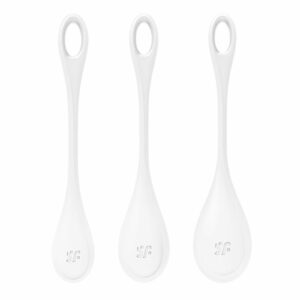 Набір йоні намистин Satisfyer Yoni Power 1 White, діаметр 2-2,5-3см, вага 22-46-74гр