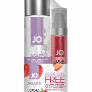 Комплект System JO GWP — Agape 120 ml & Oral Delight — Strawberry 30 мл
