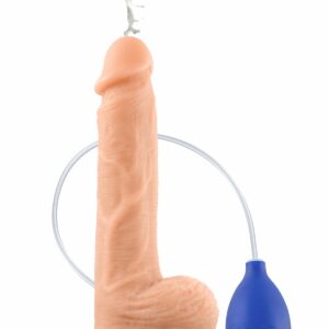 Фалоімітатор, що кінчає, Real Body — Cum Kane: довжина 21,5 см, діам. 3,8 см, ТРЕ, присоска