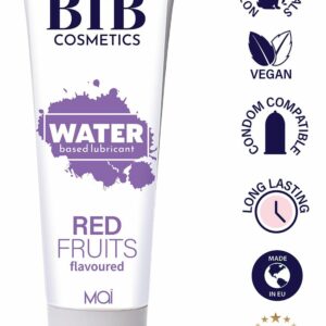 Змазка на водній основі BTB FLAVORED RED FRUITS з ароматом червоних фруктів (100 мл)