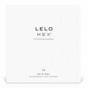 Презервативи LELO HEX Condoms Original 36 Pack, тонкі та суперміцні