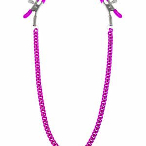 Затискачі для сосків з ланцюжком Feral Feelings - Nipple clamps Classic, рожевий